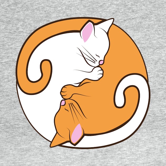 Yin and Yang Cats by ProudPleb